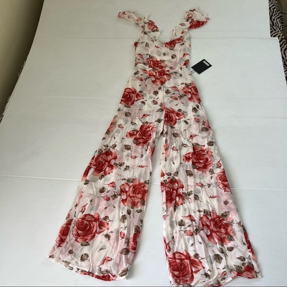 Reformation NWT Miri Roses Jumpsuit, 0 - Picture 3 of 13